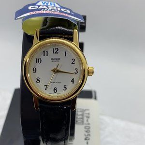 Casio extra small watch with genuine leather band  brand new item , various